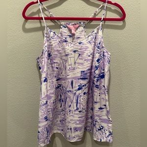 Lilly Pulitzer Dusk Top in Rock the Dock print